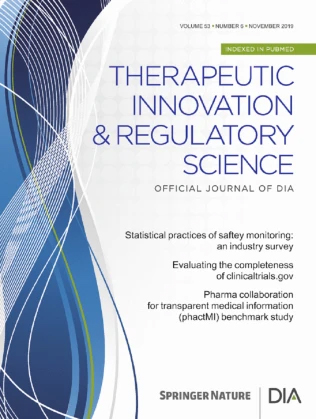 Therapeutic Innovation & Regulatory Science Cover